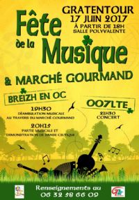 Fête de la musique celtique. Le samedi 17 juin 2017 à GRATENTOUR. Haute-Garonne.  18H00